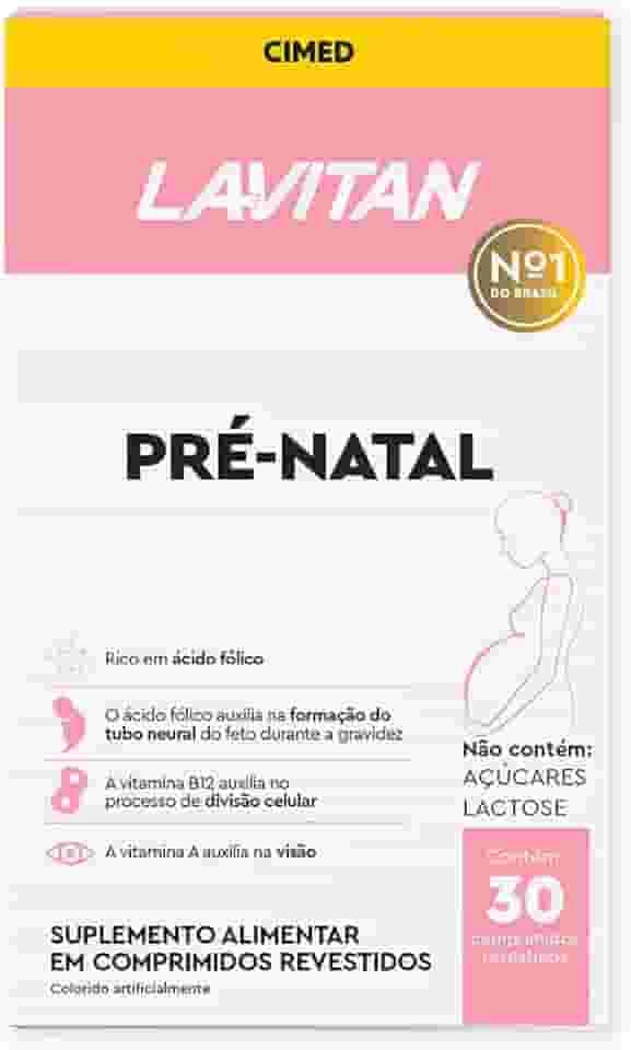 Lavitan – Pré-Natal Multivitamínico Frasco com 30 Comprimidos