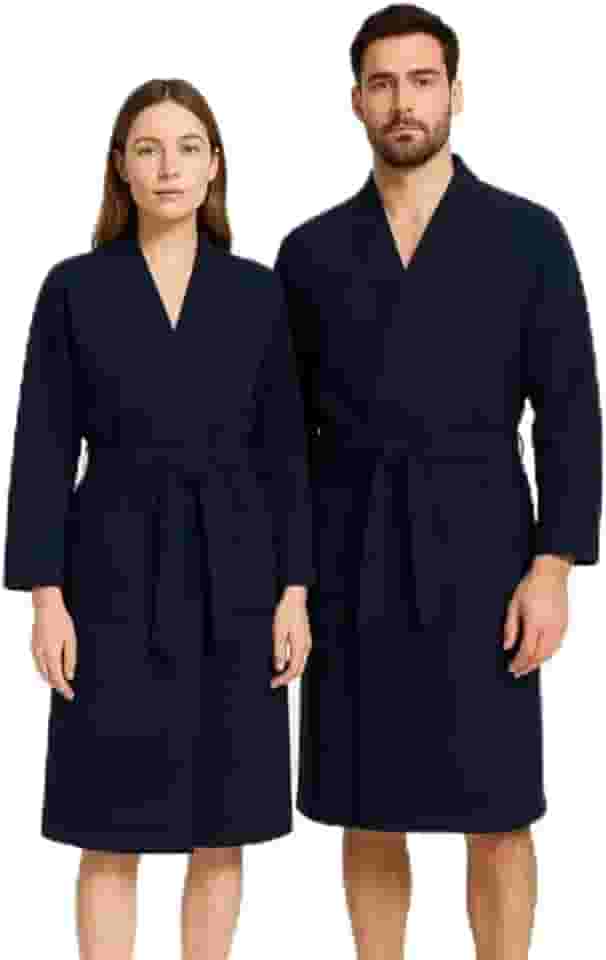 Roupão de Banho Atoalhado Unissex Adulto – Manga Longa, Cores, Macio e Confortável para Homem e Mulher
