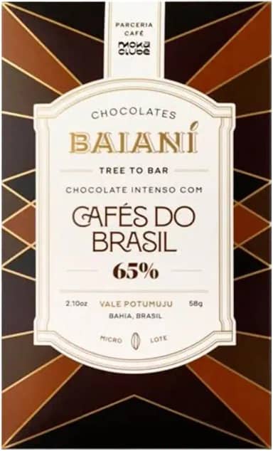 Chocolate Intenso com Cafés do Brasil 65% Baianí 58g