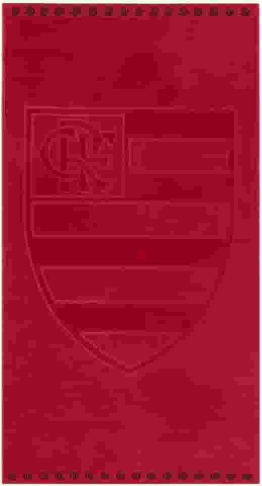 Buettner, Toalha De Banho Time Jacquard Flamengo Buettner Vermelha