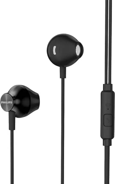 PHILIPS, Fone de Ouvido com Microfone, TAUE101BK/00, Com fio de 1,2 metros, intra-auricular, Preto
