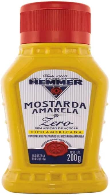 Hemmer Mostarda Amarela Americana Zero Squeeze 200G