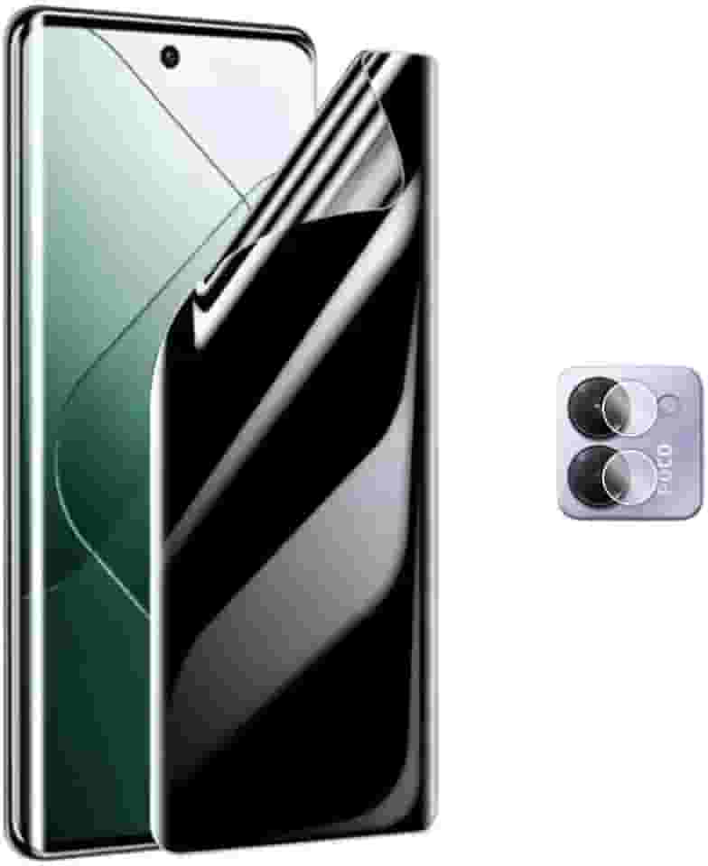 FIT IT Película Privacidade Hidrogel HD + Película Protetora Câmera Lente para Xiaomi POCO M7 Pro 5g