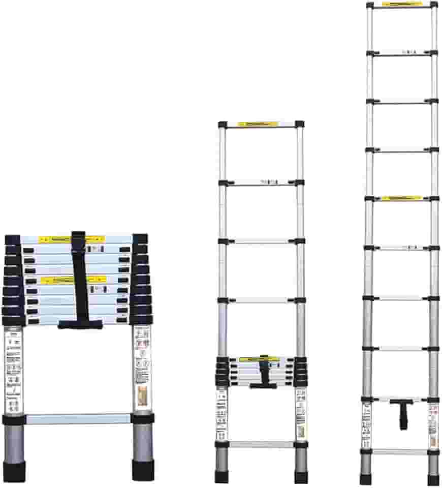 Escada Telescópica Aluminio Fortt 2.6m 9 Degraus - ETA01-2.6m