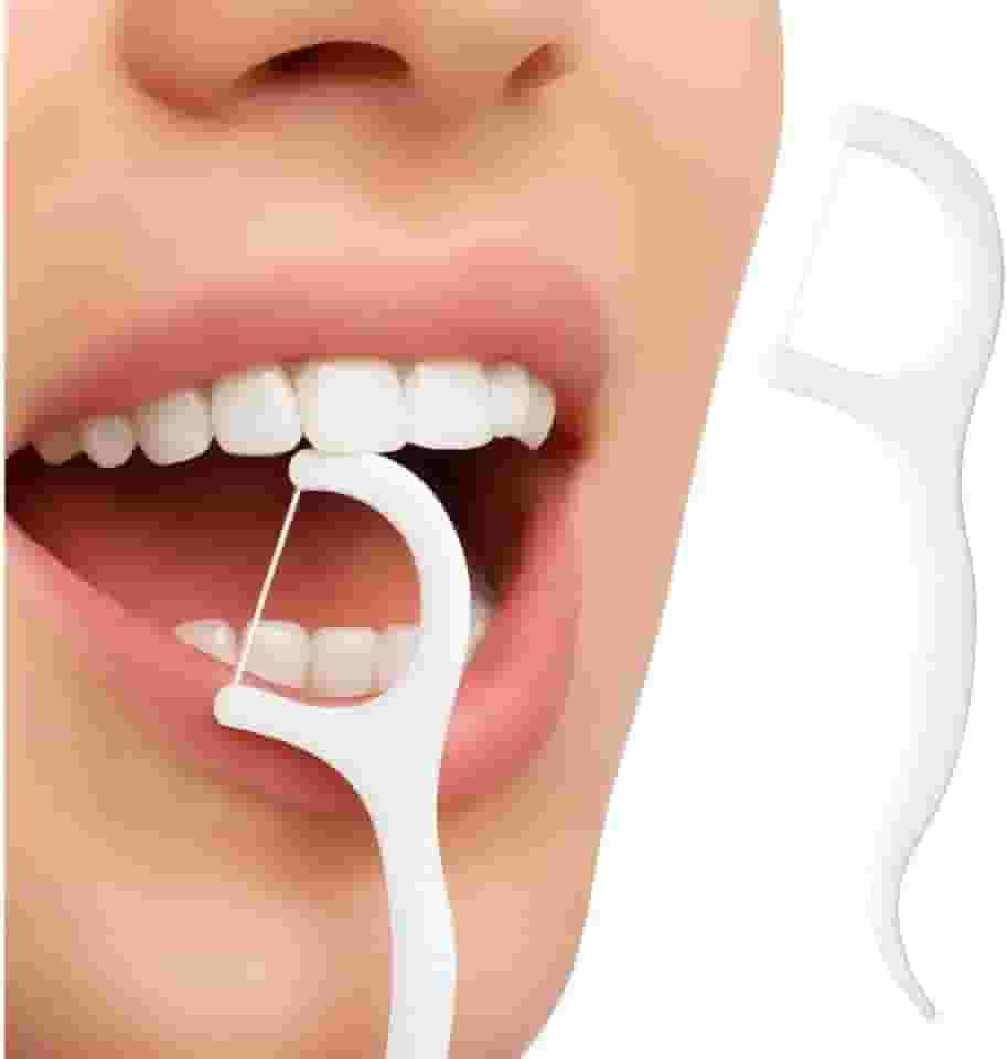 Fio Dental com Haste 2 em 1 Kit com 50 Unidades Portáteis Antideslizantes e Higiênicas para Limpeza Bucal Profunda Ideal para Viagens e Uso Diário Premium
