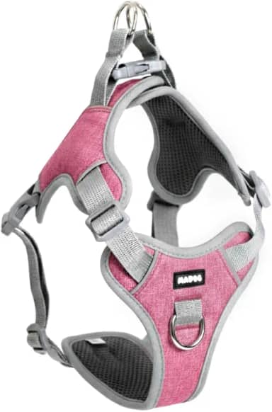 Coleira Peitoral Antipuxão para Cachorro MADOG Comfort (Rosa, G)