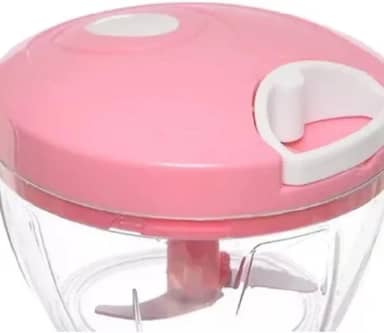 Genérico Triturador Cortador Alho Cebola Processador Alimentos Manual 550ml Rosa