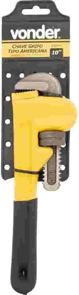 Vonder, Chave Grifo 10', Tipo Americana, Em Aço Forjado.