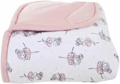 Edredom de Berço Malha Fio Penteado 100% Algodão (Bailarina)