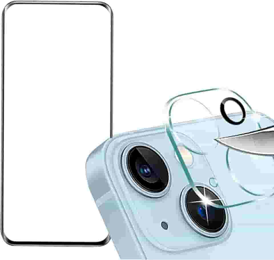 Película Compatível com iPhone 15 Ceramica 5D + Película Lente Câmera