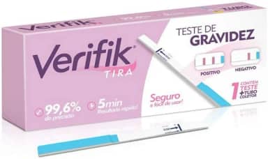 Teste Gravidez Verifik Tira + Coletor Superior a 99%, Alamar