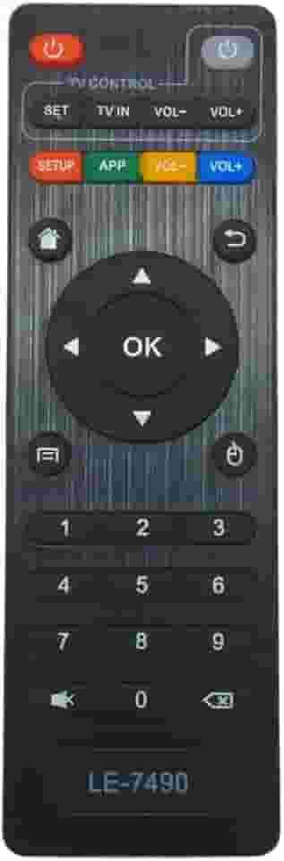 Controle Remoto Universal Compatível Tv Box 4k Smart 14cm