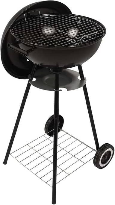 Bel - Churrasqueira Arizona Esmaltada a Bafo Portátil com Rodas Preta