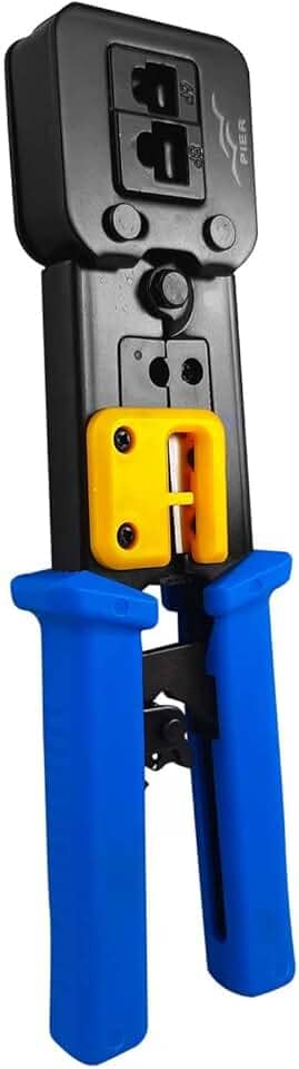 Alicate de crimpar Multi função FER0069 corta fio para conectores de passagem EZ Crimp RJ45 RJ12 RJ11