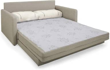 Sofá-Cama Casal 2 Lugares Herval Aurora, Linho Bege Areia, 146 cm