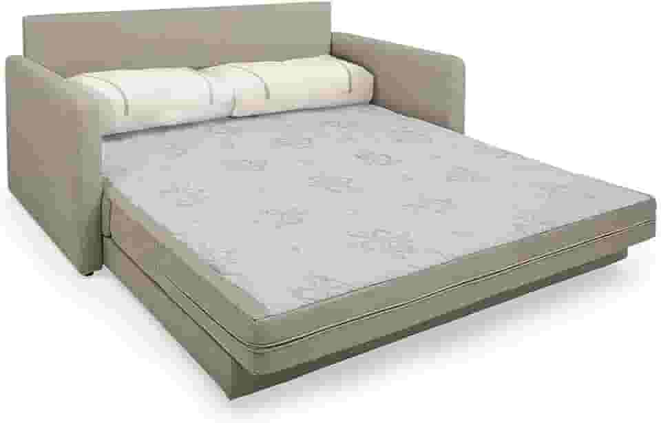 Sofá-Cama Casal 2 Lugares Herval Aurora, Linho Bege Areia, 146 cm