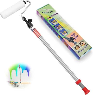 Rolo de Pintura, Rolo de Pintura com Reservatório, Rolo Pintura, Rolo de Tinta com Tubo de Armazenamento de Líquido Profissional, Adequado para Parede, Teto, Piso, Terraço, Sala de Estar