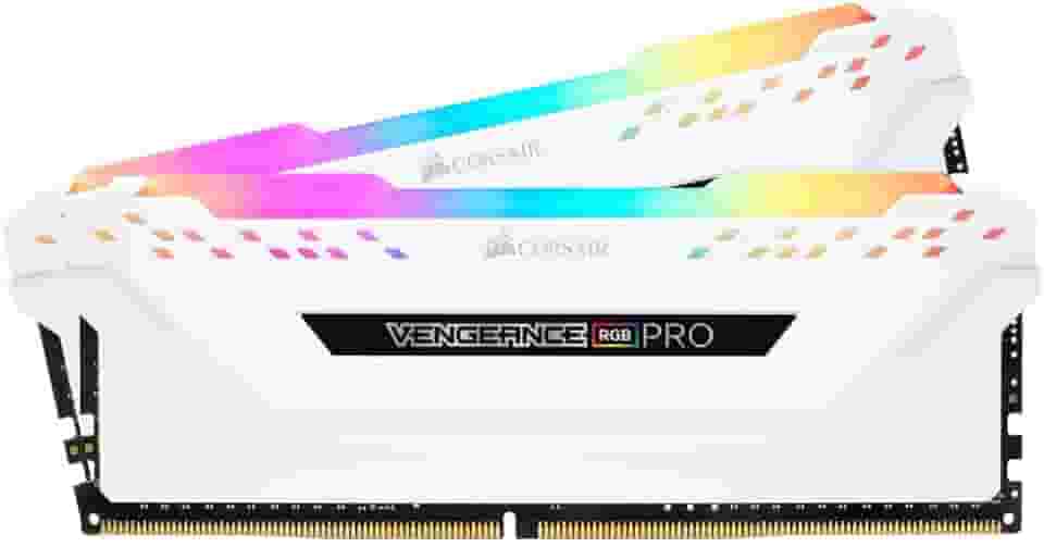Memória Gamer Corsair Vengeance RGB PRO 16GB (2x8GB) 3000MHz DDR4 Branco - CMW16GX4M2C3000C15W