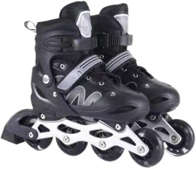 Patins Roller Inline Ajustável Com Luz De Led