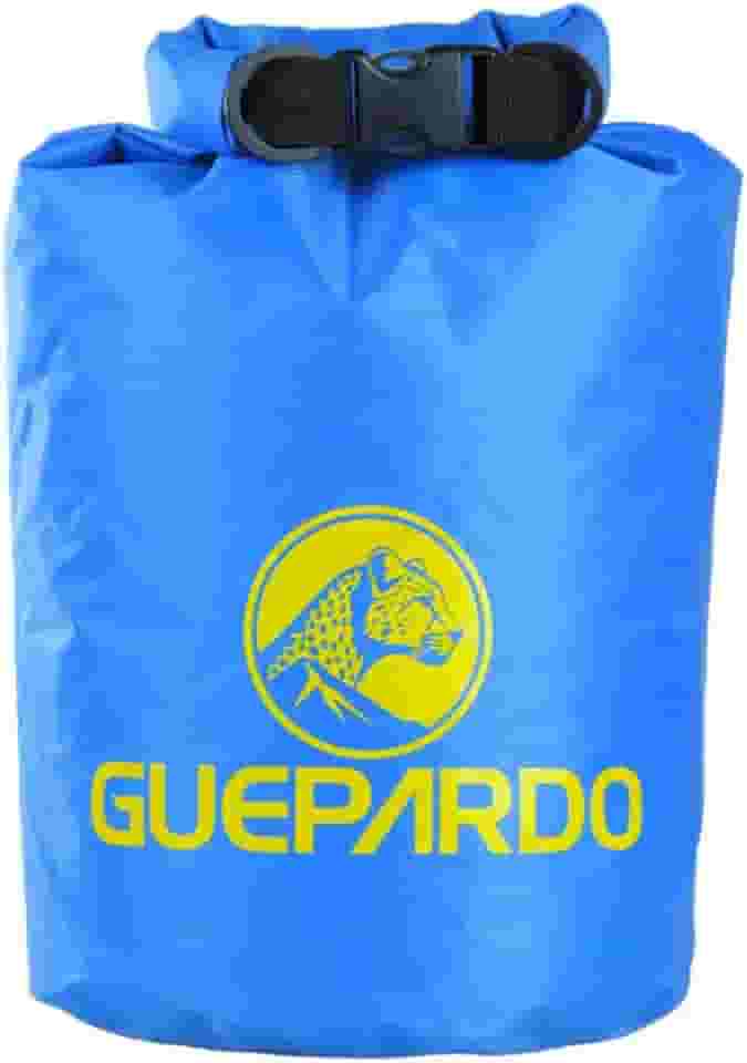 Guepardo, Saco Estanque Keep Dry, Poliéster Ultra Resistente, 10 Litros, Impermeável, Versátil, Ideal para Atividades Outdoor, Azul