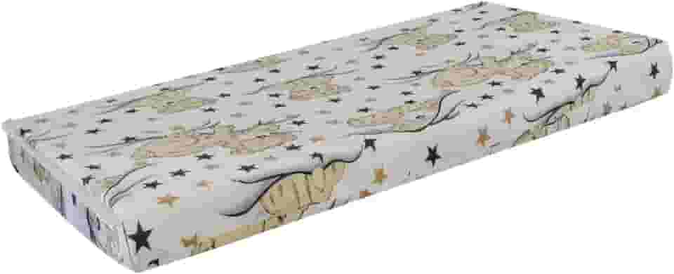 Colchão Berço P/Crianças 130 CM x70 CM X10 CM - Padrão Americano -Super Maçio - Estampado