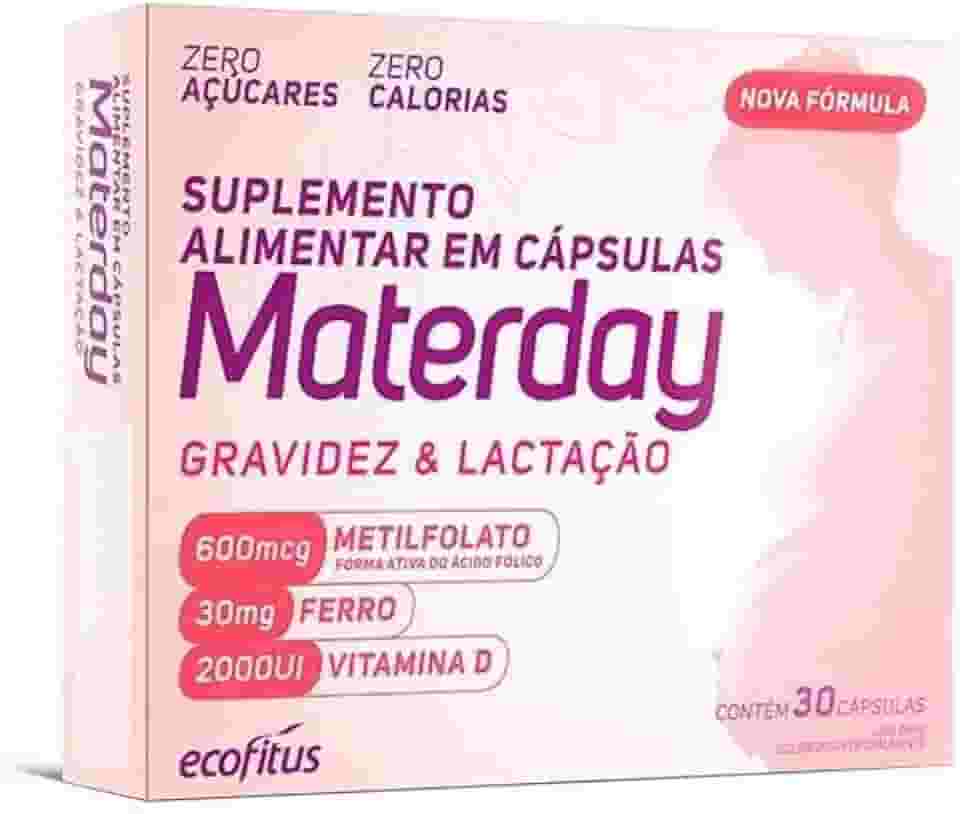 Vitamina Acido Folico Gestante Lactantes 30cp Materday