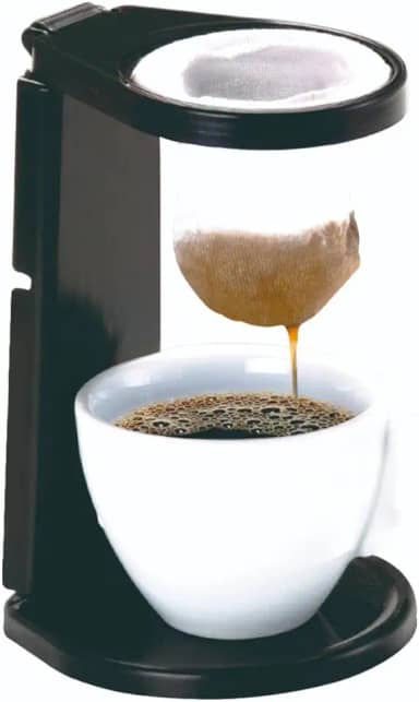 Suporte Coador de Café Individual Dobrável 17cm – Pano de Algodão Malha Fina Reutilizável – Estrutura de Polipropileno Resistente para Café Expresso e Tradicional
