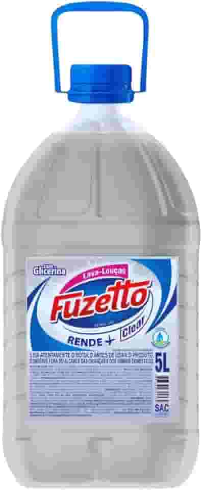 Detergente Clear 5L Lava-Louça Alto Rendimento, Remove Gordura e Não Agride as Mãos