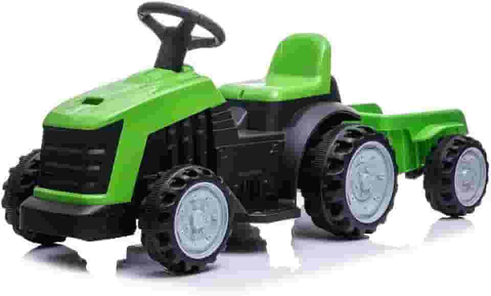 Carro Elétrico Trator 6 Volts Verde, Bang Toys