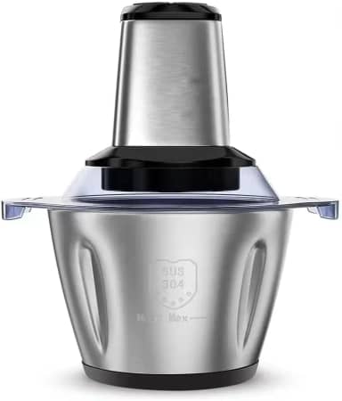 Moedor de Carne Elétrico Inox 3L 110V – Alta Potência, Lâminas Duplas e Fácil Limpeza