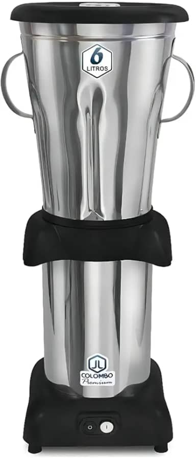 liquidificador industrial 6 litros baixa rotação bivolt - jl colombo