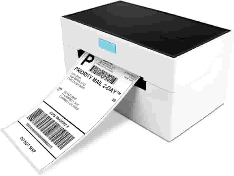 Impressora Térmica de Etiquetas 4 Polegadas para E-commerce, Logística e Armazém, Alta Velocidade e Código de Barras.