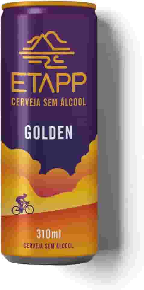 Cerveja ETAPP Golden Sem Álcool, 310ml, Cerveja Artesanal, Equilibrada e Leve, Sem Álcool, Com Frescor Natural e Notas Florais