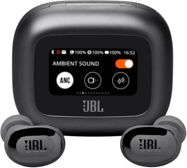 JBL, Fone de Ouvido Bluetooth, Live Buds 3, Intra Auricular, Sem Fio, Com Tela de 1.45", Cancelamento de Ruído, Resistente À Água e Poeira - Preto