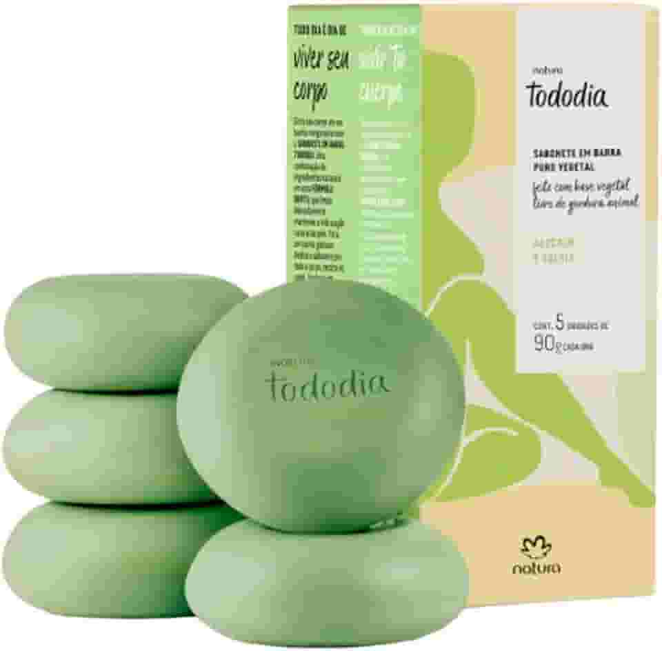 Sabonetes em Barra Natura TodoDia Alecrim e Sálvia 5 Unit de 90g
