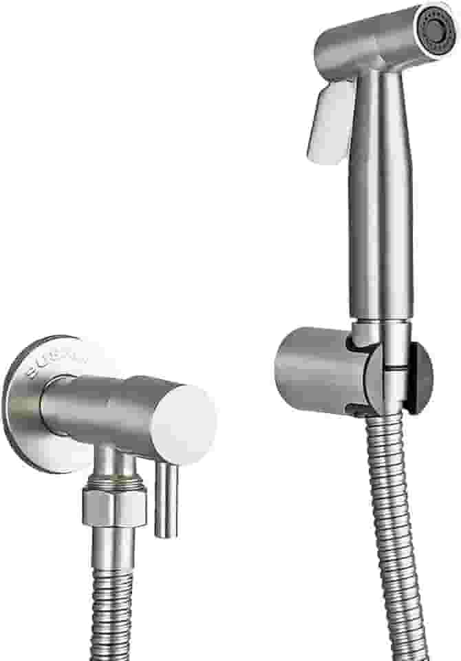 Ducha Higiênica 1/4 Volta Luxo Gatilho Aço Inoxidável 304 Diversas Cores - Brinovar (Prata)