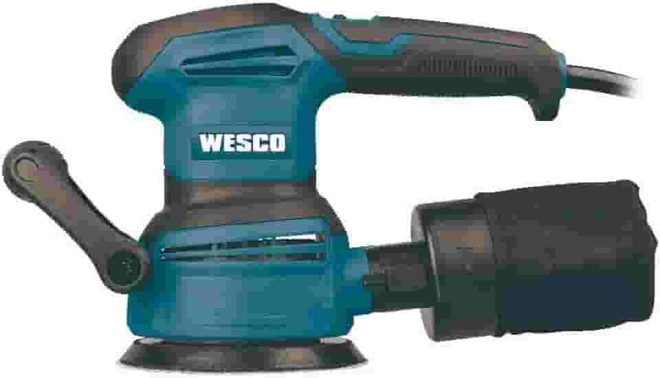 Lixadeira Roto-Orbital Wesco WS4265 400W – 125mm, Velocidade Variável, Coletor de Pó, Empunhadura Auxiliar – 220v