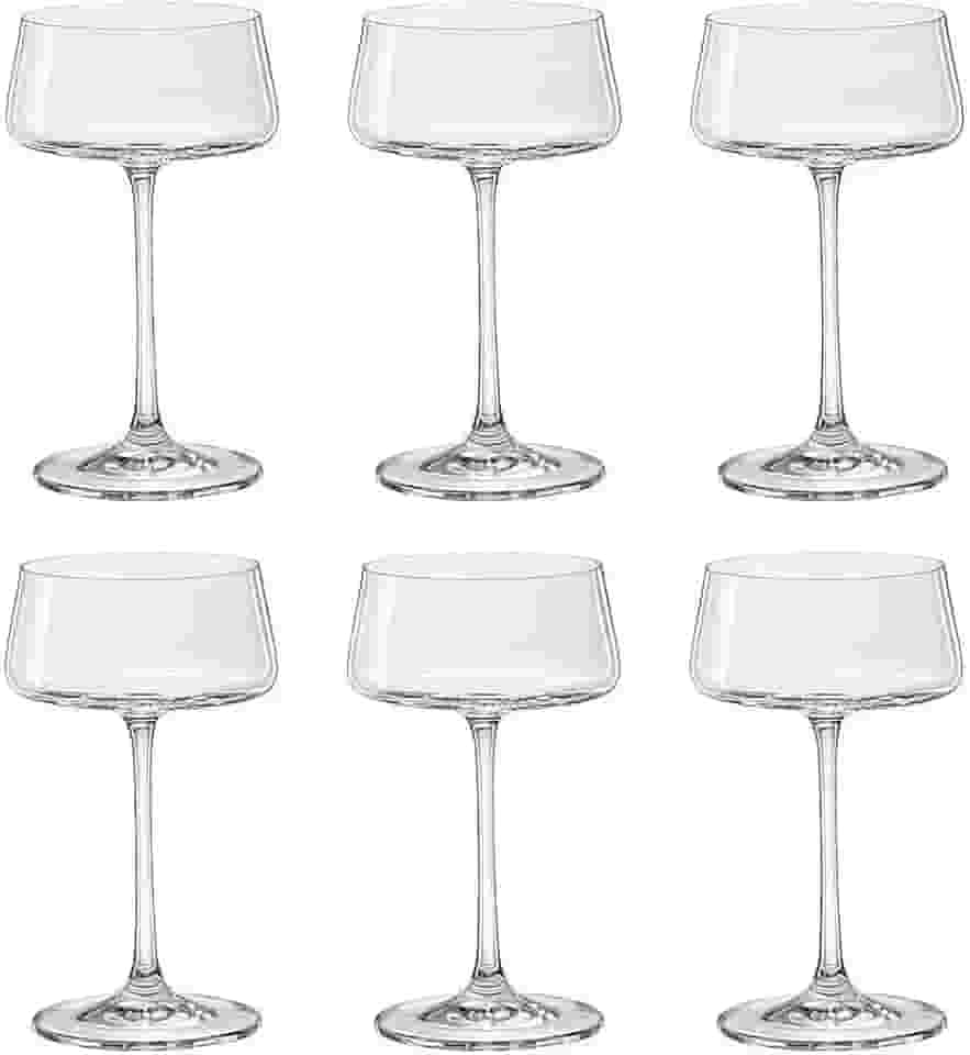 Taças para Espumante Vinho Coquetel Champagne em Cristal Bohemia Sommelier (220ml, Coquetel)