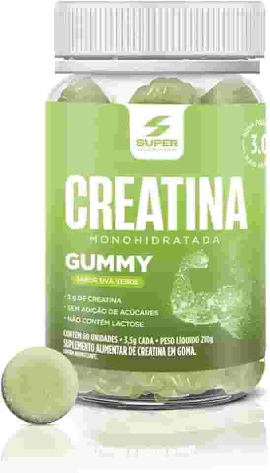 Super Gummy Creatina (60 gomas), Uva Verde, Super Nutrition