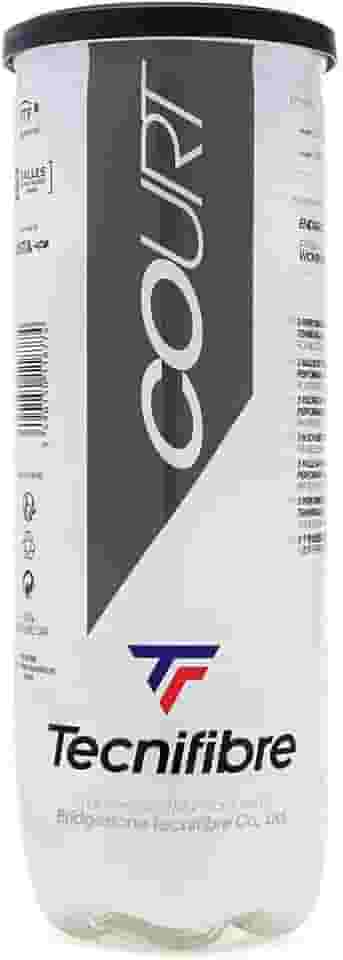 Tecnifibre Bola De Tênis Para Quadra, Pacote Com 3 Bolas Amarelas