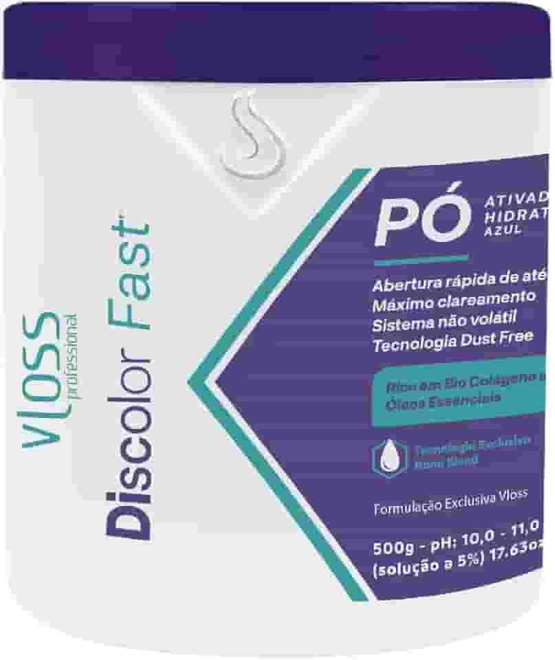 Pó Descolorante Vloss Fast Nano Blend Azul 500g