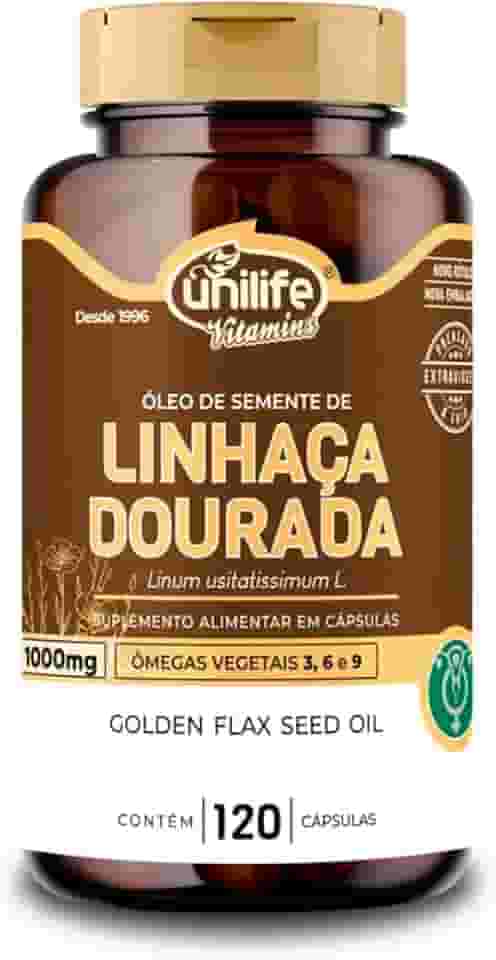 Óleo de linhaça dourada - 120 cápsulas