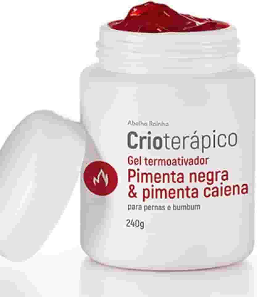 Gel Termoativador para Celulites com Pimenta Negra e Pimenta Caiena(240g) - Abelha Rainha