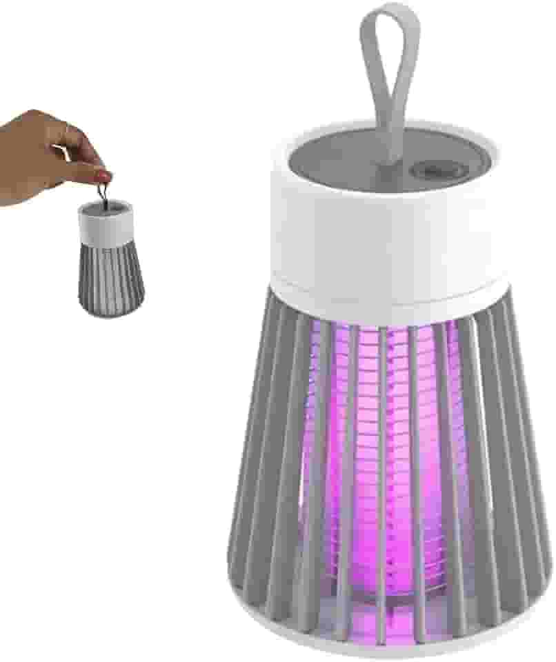 Luminaria Mata Mosquito Armadilha Eletrica Repelente Choque Lampada Luz Ultravioleta LED Luz UV USB Dengue Pernilongo Inseto