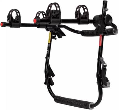 Suporte bike para 2 Bicicletas, Fixação no Porta-Malas, Estrutura em Aço, Preto