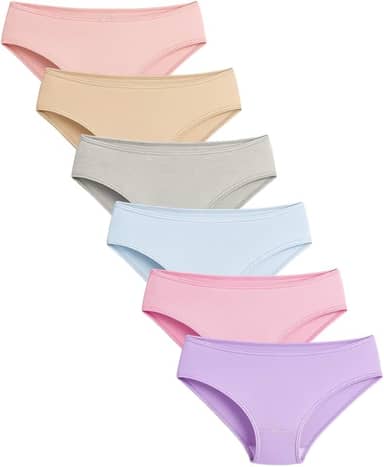 Calcinha Infantil Lisa Kit 6 Peças Premium DCP Kids