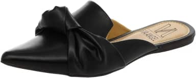 Mule Feminino Sapatilha Bico Fino Laço Nó Confortável Via Angel 19.03