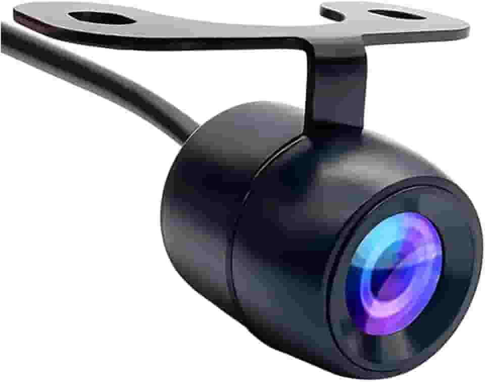 Câmera De Ré Colorida Automotiva Parachoque Infravermelho Visão Noturna Borboleta 2x1 LED Estacionamento Baliza Segura Carro Caminhão Van PREMIUM ONYK