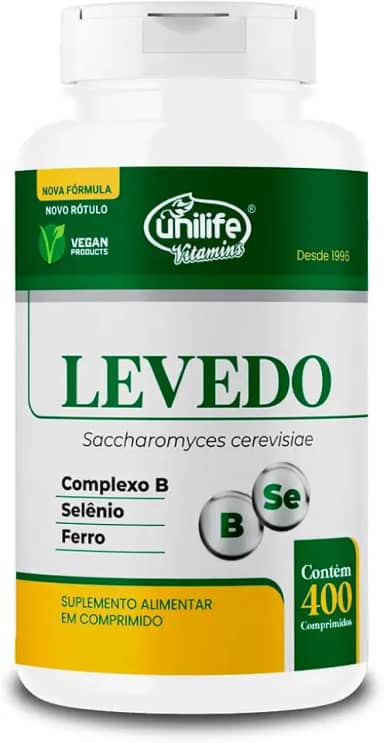 Levedo de Cerveja Complexo B 400 cápsulas Unilife