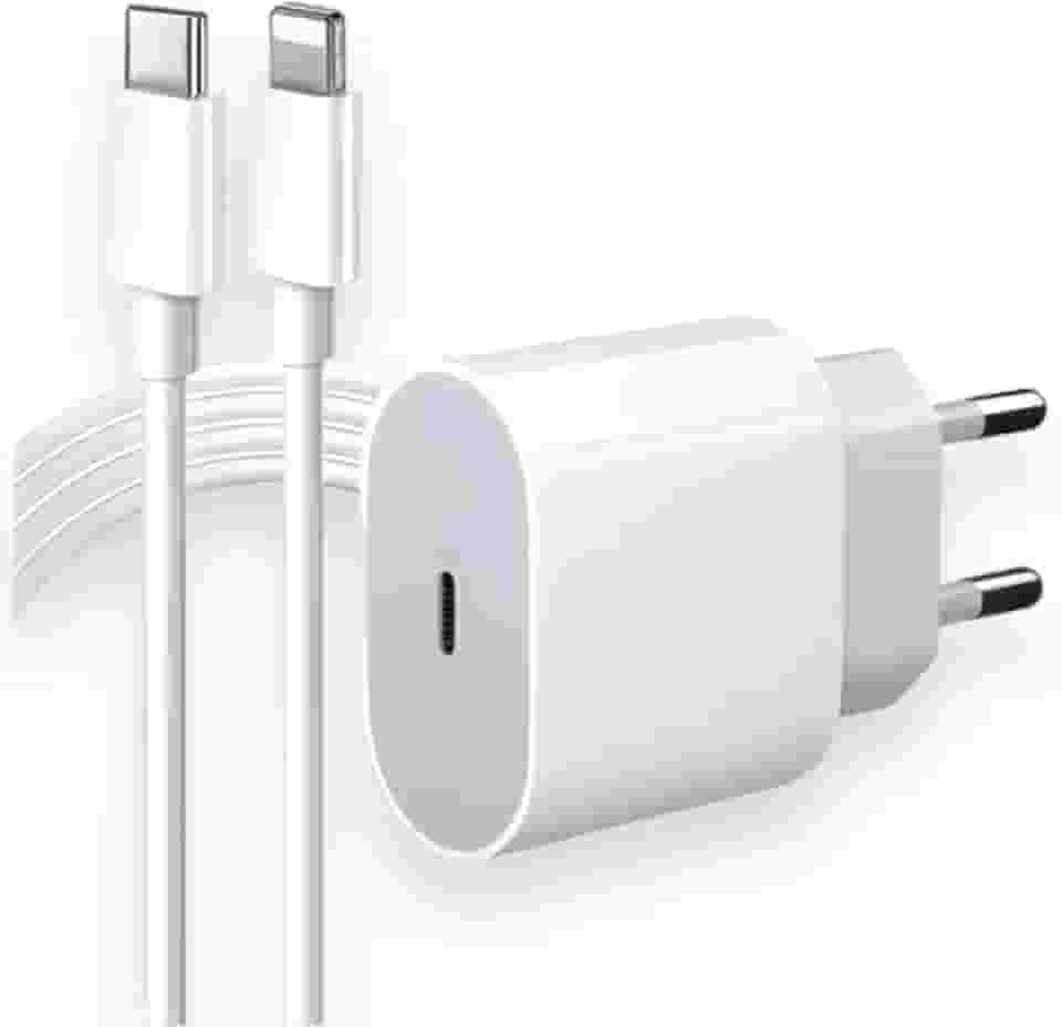 Cabo Usb-C-Lightning + Fonte Carregador 25W Turbo Compatível iPhone X Xr SE 11 12 13 14 Premium LAGUS IMP.